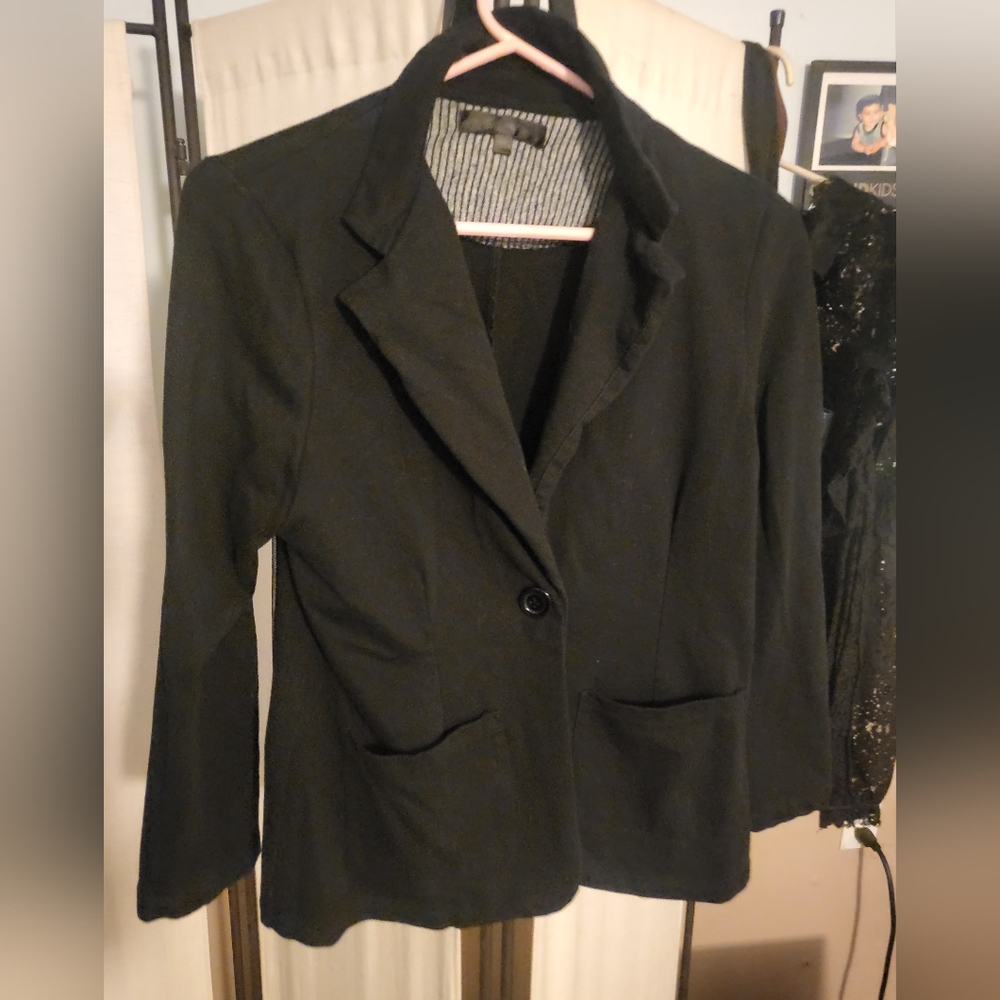 Black blazer 2 button up